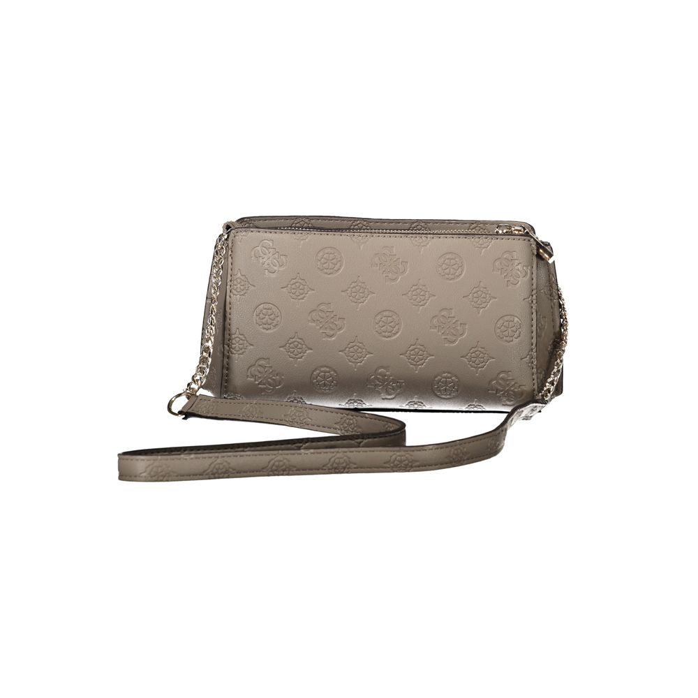 Brown Polyethylene Women Handbag