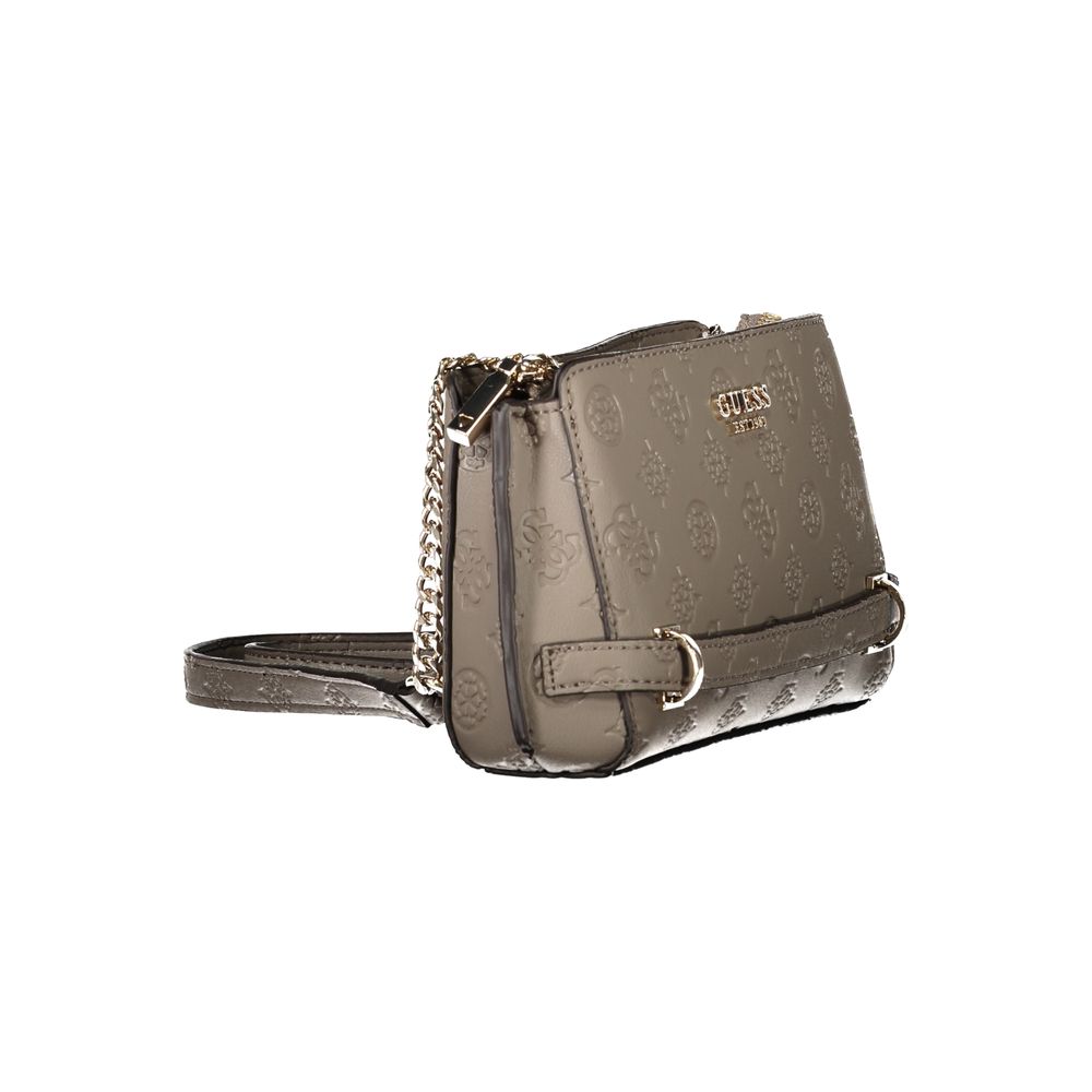 Brown Polyethylene Women Handbag