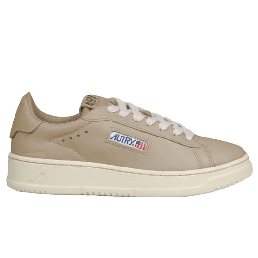 Autry Beige Ziegenkin Sneaker