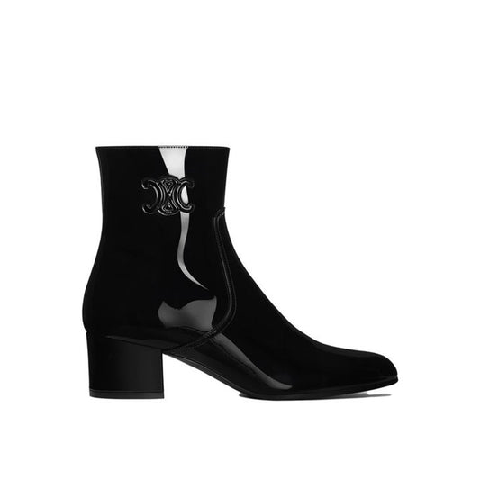 Celine Triomphe Zipped Leder Boots