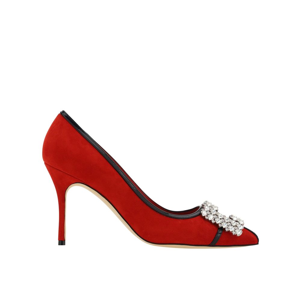 Manolo Blahnik Tuberian 90 Wildleder Pumps