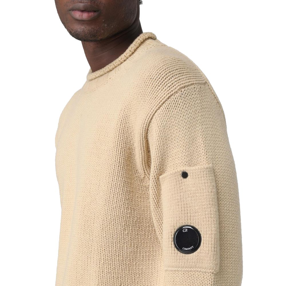 C.P. Company Beige Wollpullover