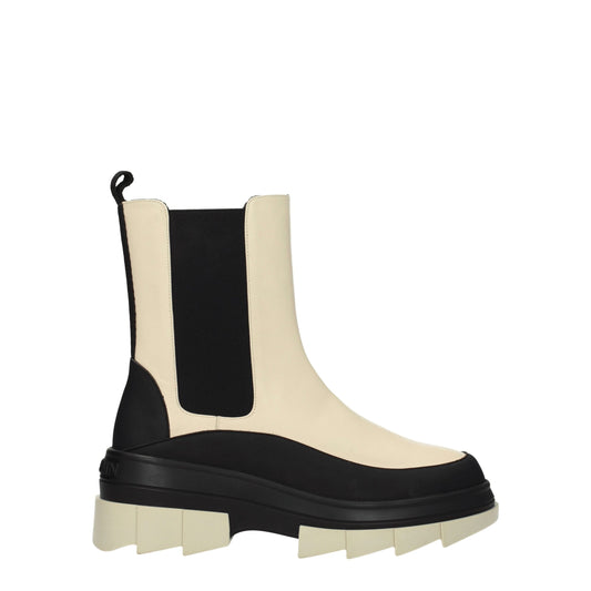 Stuart Weitzman Beige Leder Ankle Boots