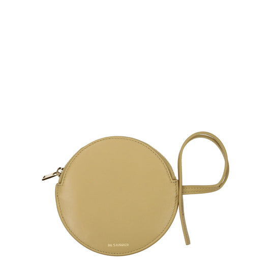 Jil Sander Beige Lederbrieftaschen