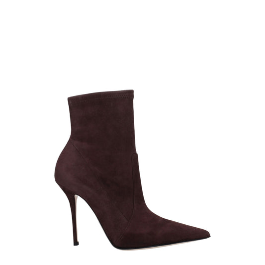 Casadei Braunes Leder Ankle Boots