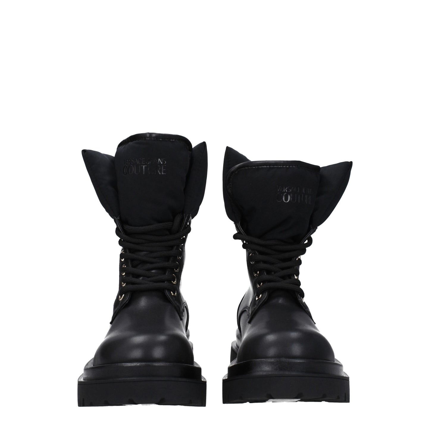 Versace Jeans Schwarzes Polyethylen Ankle Boots