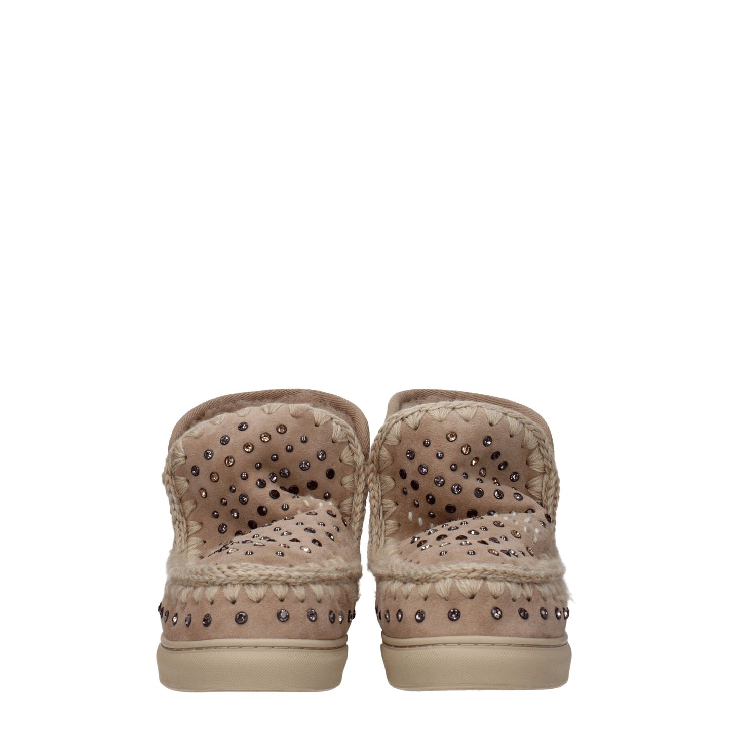 Mou Beige Leder Ankle Boots