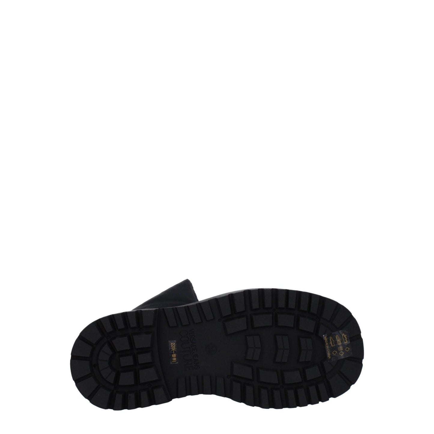 Versace Jeans Schwarzes Polyethylen Ankle Boots
