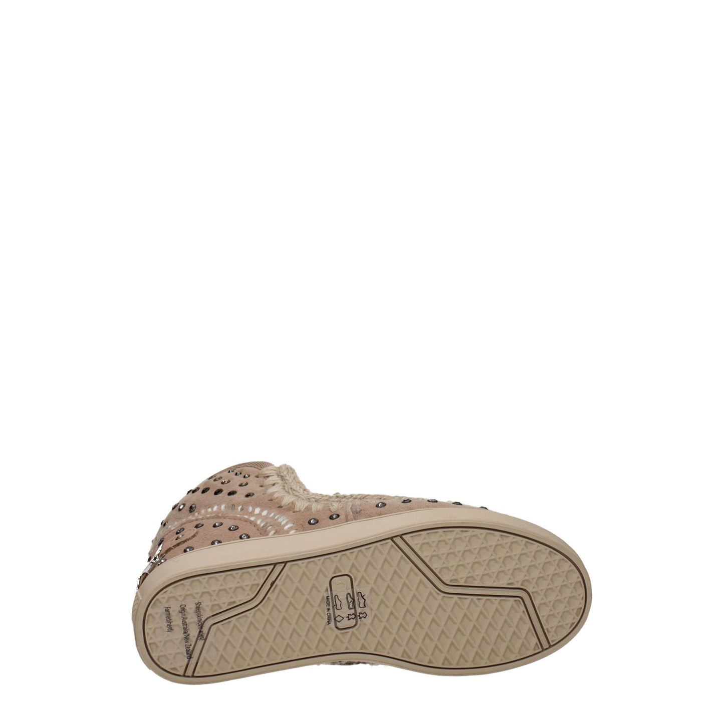 Mou Beige Leder Ankle Boots