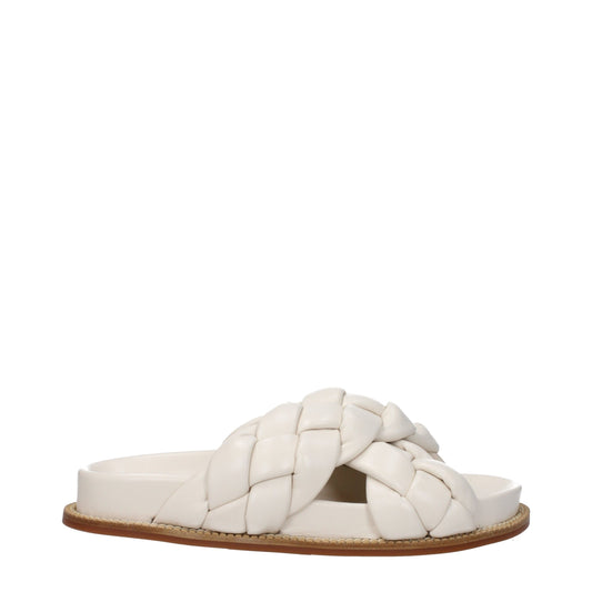 Fabiana Filippi Beige Lederschuhe Sandalen Sandalen