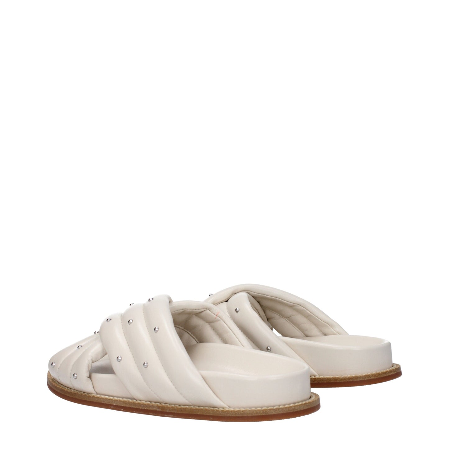 Fabiana Filippi Beige Lederschuhe Sandalen Sandalen