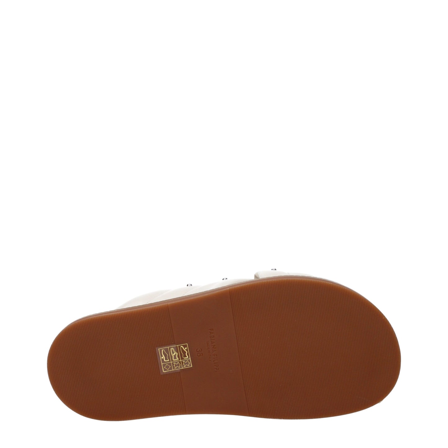 Fabiana Filippi Beige Lederschuhe Sandalen Sandalen