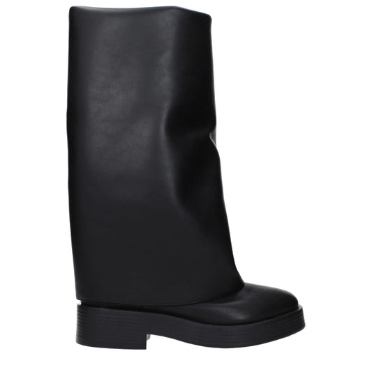 Casadei Schwarzes Leder Boots