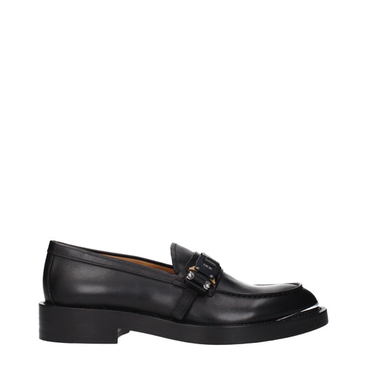 Christian Dior Schwarzer Leder-Slip-On Ladung