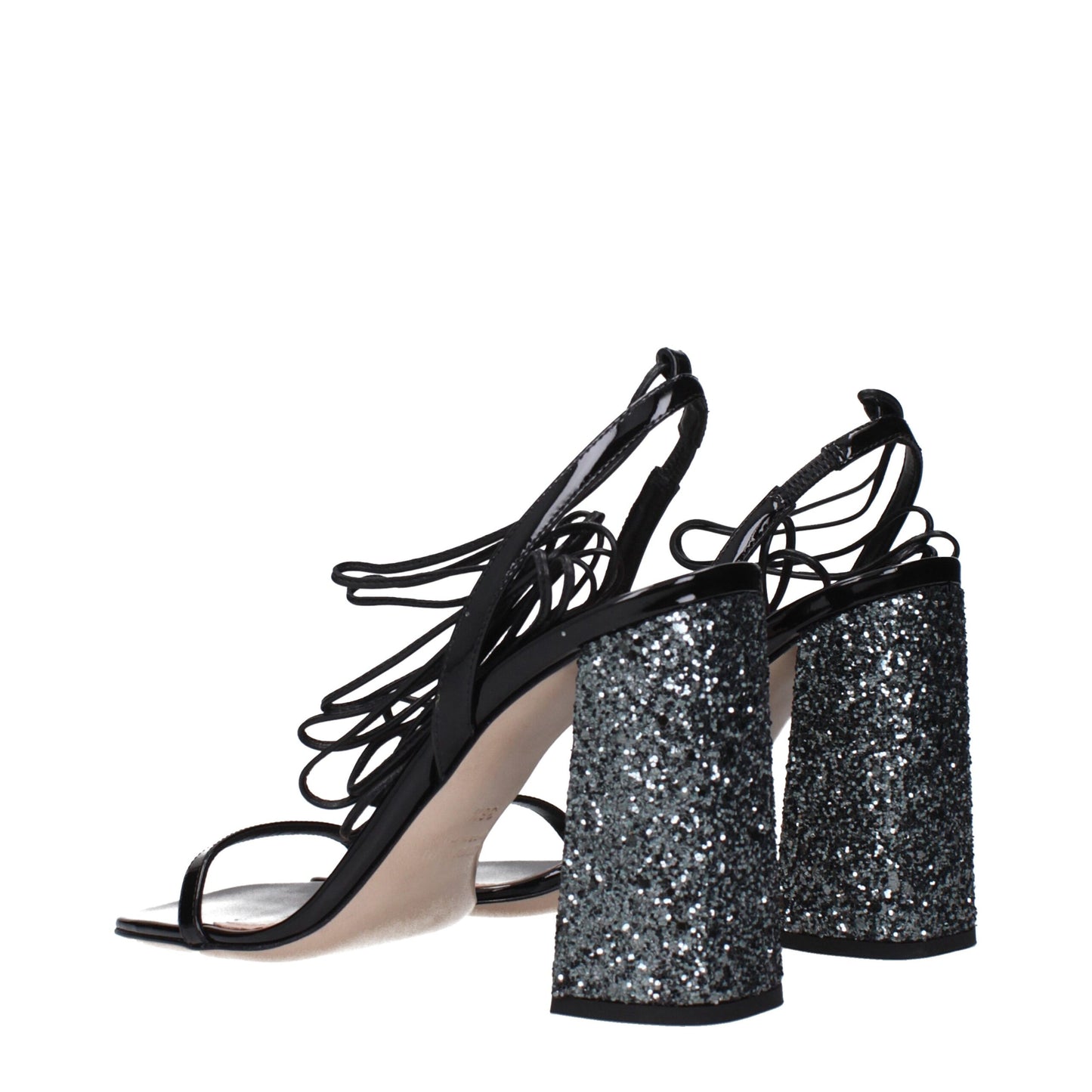 Miu Miu Schwarze Lederplattformen