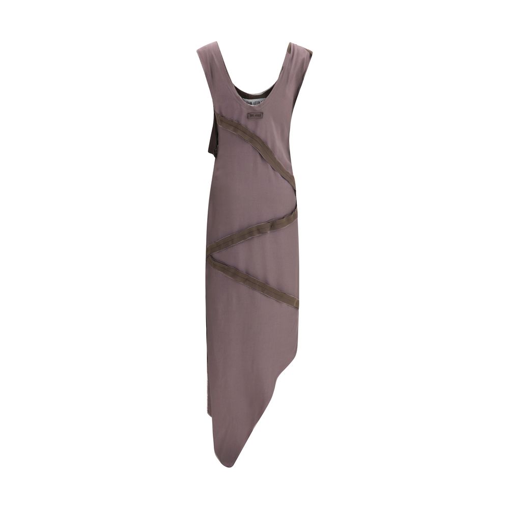 The Attico Asymmetrisches Midi -Kleid