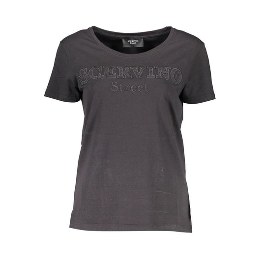 Scervino Street Schwarze Baumwolltops & T-Shirt