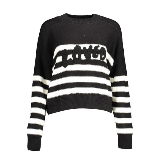 Desigual Schwarzer Baumwollpullover