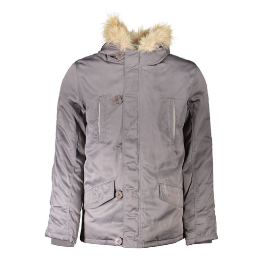 2 Spezielle graue Polyesterjacken & Mantel