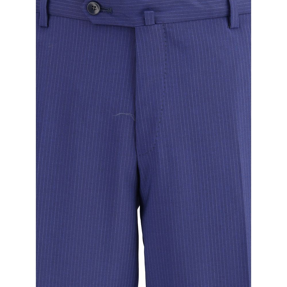 Gi Capri Gestreift Virgin Wolle Suit