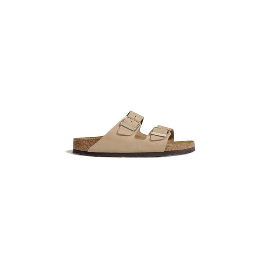 Birkenstock Beige Nubuc Ledersandale