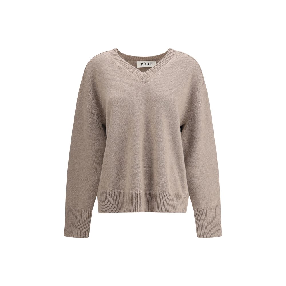 Rohe V-Ausck Wollpullover