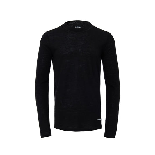 Jil Sander Schwarzes Polyester lang