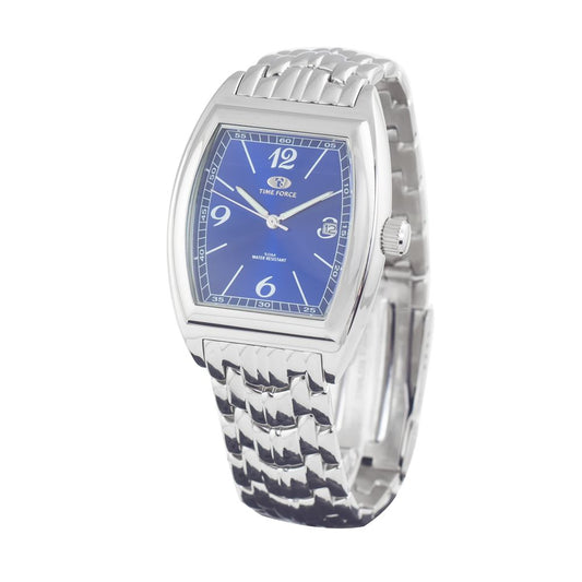 Time Force Silberne Edelstahluhr