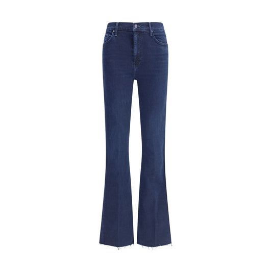 Mother Denim Weekender Fray Crop Flare Jeans