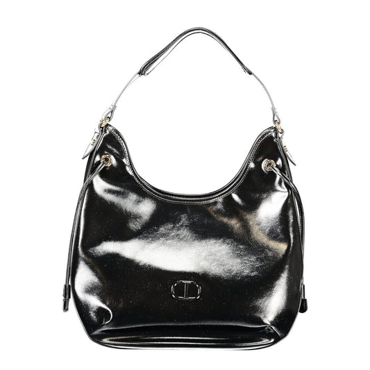 Twinset Schwarzes Polyethylen damen Hobo -Tasche