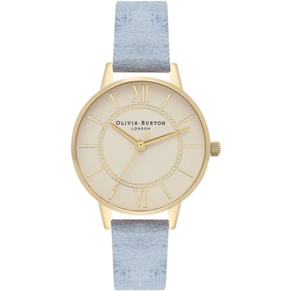 Olivia Burton Blau Artificial Lederuhr
