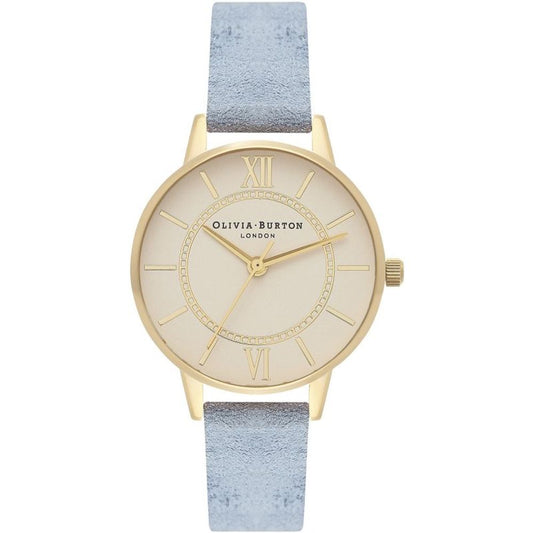 Olivia Burton Blau Artificial Lederuhr