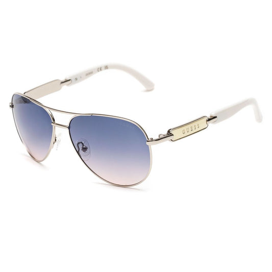 Guess Lunettes de soleil en métal gris