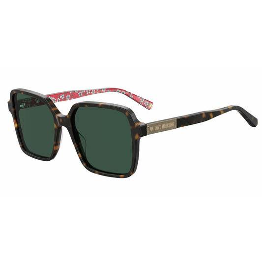 Love Moschino Braune Acetat -Sonnenbrille