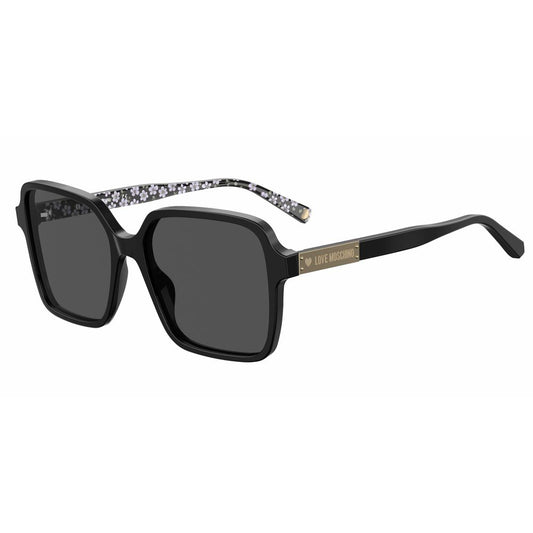 Love Moschino Schwarze Acetat -Sonnenbrille