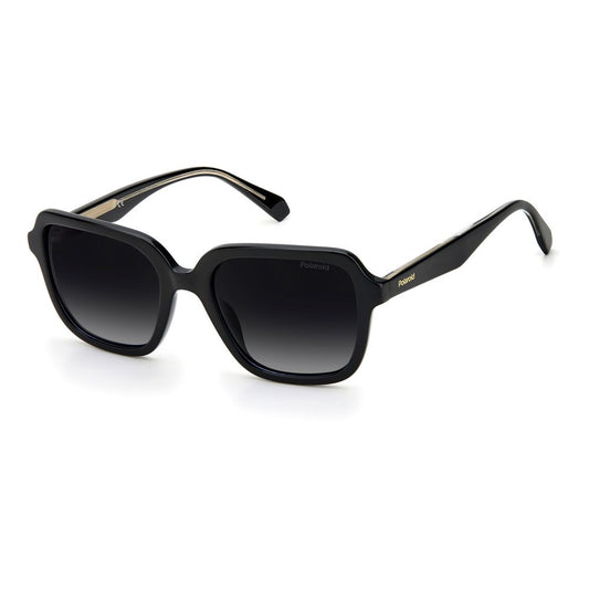 Polaroid Schwarze Acetat -Sonnenbrille