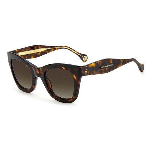 Carolina Herrera Braune Acetat -Sonnenbrille